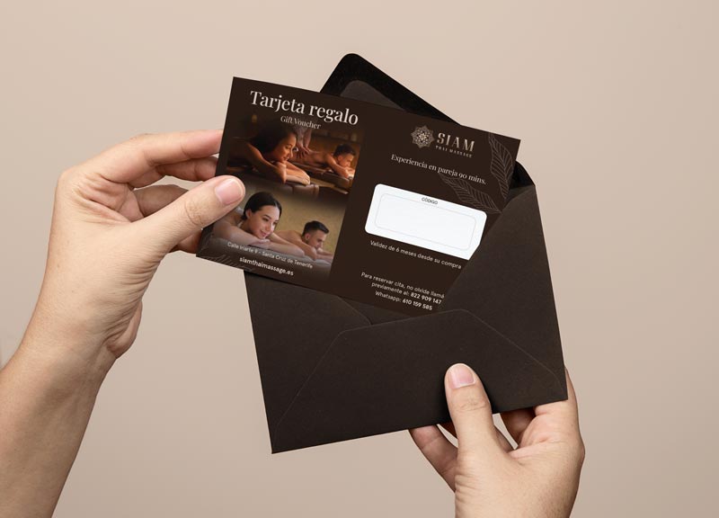 Tarjeta Regalo pareja 90 mins.